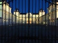 The Castle of Valentino, historic building and fence in Turin, Italy Royalty Free Stock Photo