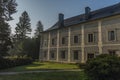 Castle Velke Losiny in summer sunny morning