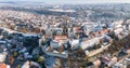 Castle in Veszprem in winter Royalty Free Stock Photo