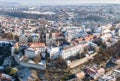 Castle in Veszprem in winter Royalty Free Stock Photo