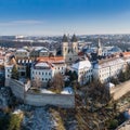 Castle in Veszprem in winter Royalty Free Stock Photo