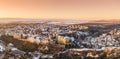 Castle in Veszprem in winter Royalty Free Stock Photo