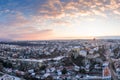 Castle in Veszprem in winter Royalty Free Stock Photo