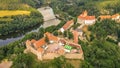 The castle Veveri in Brno Bystrc from above, Czech Republic Royalty Free Stock Photo