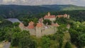 The castle Veveri in Brno Bystrc from above, Czech Republic Royalty Free Stock Photo