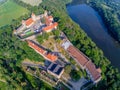 The castle Veveri in Brno Bystrc from above, Czech Republic Royalty Free Stock Photo