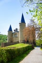 Castle of Veves during day in summer, Belgium Royalty Free Stock Photo