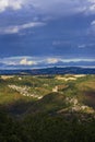 Castle and village in Najac, Aveyron, Southern France Royalty Free Stock Photo