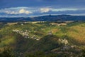 Castle and village in Najac, Aveyron, Southern France Royalty Free Stock Photo