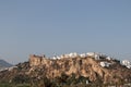 Castle and village in the top of the rocky mountain SalobreÃÂ±a, Granada, Spain
