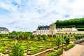 Castle of Villandry in the Loire Valley area in France Royalty Free Stock Photo