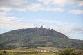 Castle and vineyard in spring time Royalty Free Stock Photo