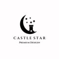castle vintage logo minimalist icon illustration design Royalty Free Stock Photo