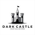 Castle Vintage Logo Vector Illustration Design