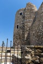 Castle wall of the fortress in Chora town, Naxos Island, Greece Royalty Free Stock Photo