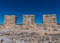 Castle wall Frias Spain historic medieval city