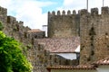 Castle and wall of Obidos (Portugal) Royalty Free Stock Photo