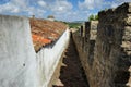 Castle wall, Obidos, Portugal Royalty Free Stock Photo