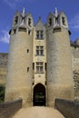 Castle walls montreuil-bellay loire valley france