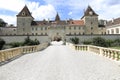 The castle of Walpersdorf, Lower Austria with moat and bridge Royalty Free Stock Photo