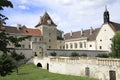 Walpersdorf castle, Lower Austria with moat and bridge Royalty Free Stock Photo