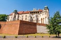 Castle Wawel in Krakow Poland in sunny day Royalty Free Stock Photo