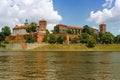 Castle Wawel in Krakow in sunny day Poland Royalty Free Stock Photo