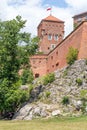 Castle Wawel in Krakow in sunny day Poland Royalty Free Stock Photo