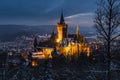 Castle and Wernigerode in Winter