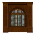 Castle window - 3D render