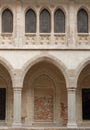 Castle windows and archway Royalty Free Stock Photo