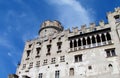 Castle with windows and tower