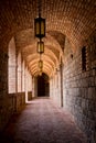 Castle Winery Brick Arched Hallway