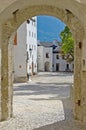 A Castle Yard in Austria, View from an Archway