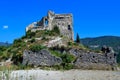 The castle Zuccarello, Savona, Italy