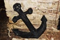 Old anchor at the Castle Zumelle, in Belluno, Italy