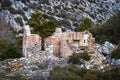 Castled stone house Royalty Free Stock Photo