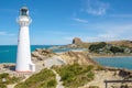 Castlepoint lighthouse landscape, New Zealand