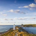 Castlepoint Lighthouse Wairarapa New Zealand Royalty Free Stock Photo