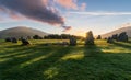 Castlerigg Stone Circle Sunrise, Lake District. Royalty Free Stock Photo