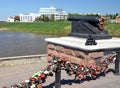 Castles fidelity at the confluence of two rivers Irtysh and Om.