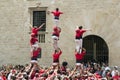 Castles Human Pyramid Royalty Free Stock Photo