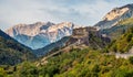 Castles and landscapes near the little town ruinas in Piemonte, Italy Royalty Free Stock Photo