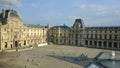 Sights of Paris. View of the Louvre.