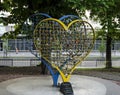 Castles of love in urban space as a symbol of fidelity to love