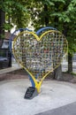 Castles of love in urban space as a symbol of fidelity to love