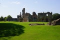 Castleton, Sherborne, Dorset UK: the ruins of Sherborne Old Castle Royalty Free Stock Photo
