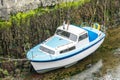 Castletown Harbour, Isle of Man, June 14,2019. Ebb tide in Castletown Harbour, Isle of Man Royalty Free Stock Photo