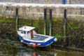 Castletown Harbour, Isle of Man, June 14,2019. Ebb tide in Castletown Harbour, Isle of Man Royalty Free Stock Photo