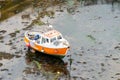 Castletown Harbour, Isle of Man, June 14,2019. Ebb tide in Castletown Harbour, Isle of Man Royalty Free Stock Photo